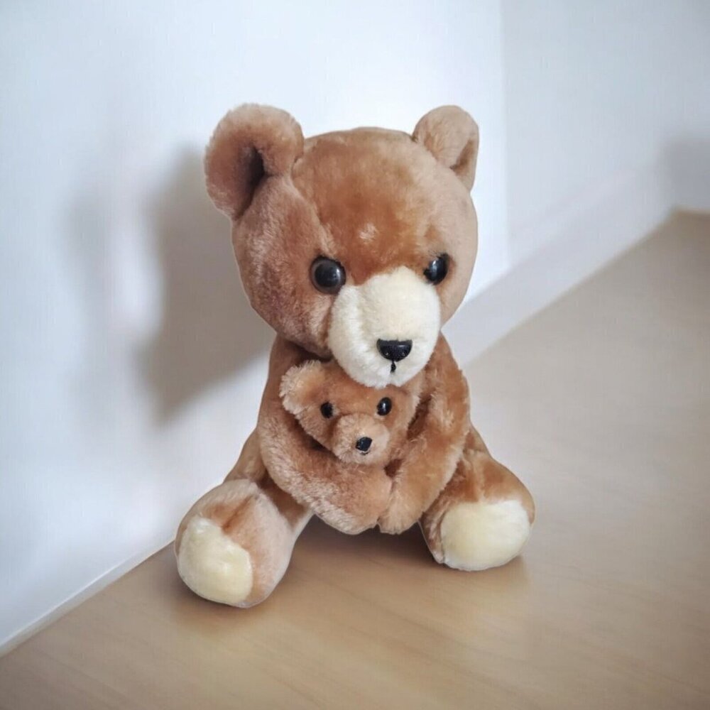 Vintage Dankin Teddy Bear Stuffed Animal Plush Hugging Small Bear‎ Toy